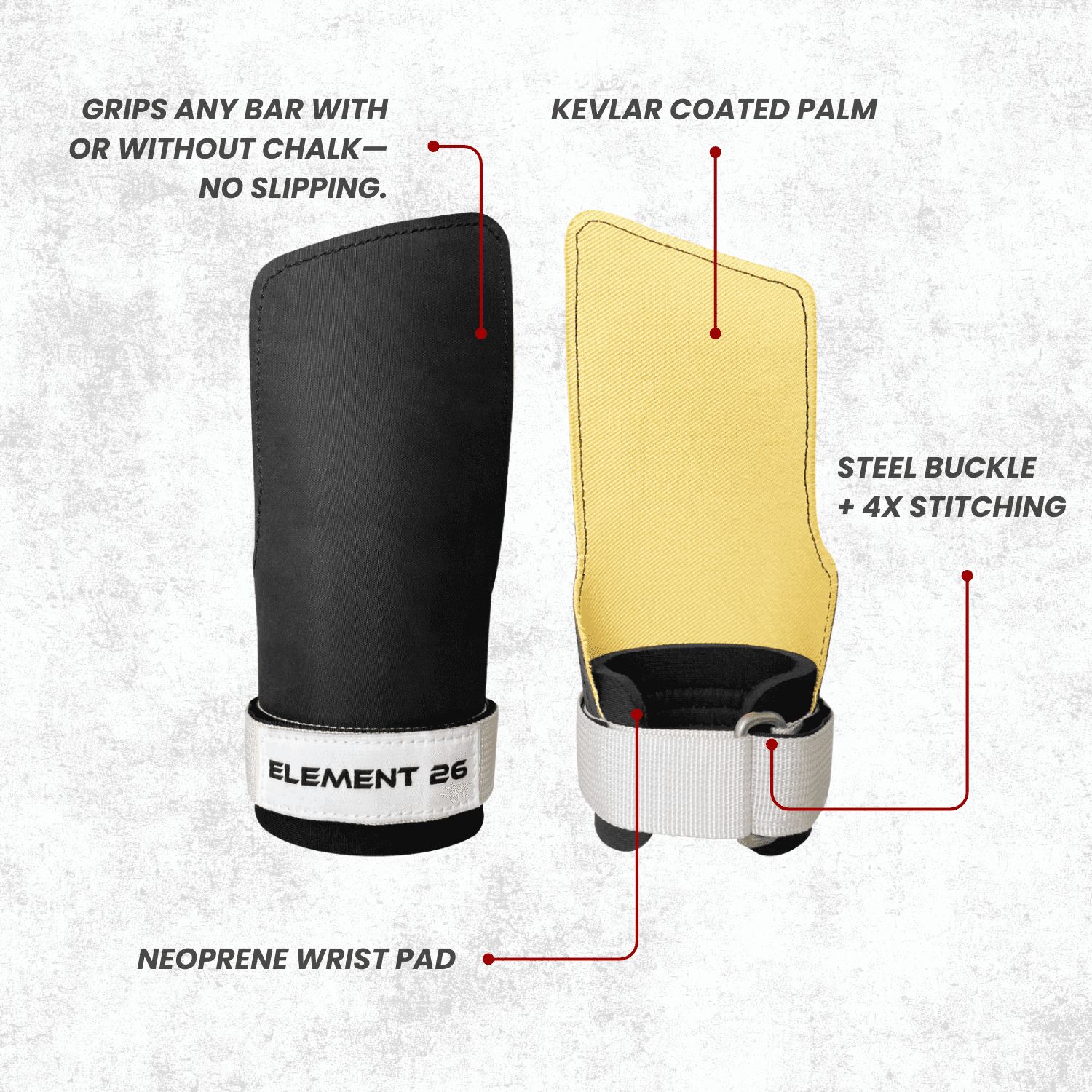 Element 26 IsoComp Gymnastic Hand Grips